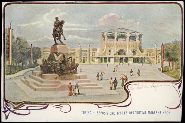cartolina TORINO esposizione d'arte decorativa moderna 1902