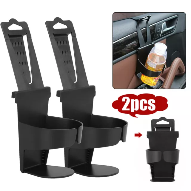 2pcs Car Cup Holder Case Drink Bottle Back Seat Door Mount Stand Car Accessories