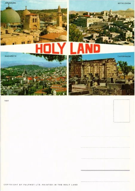 CPM AK Israel Holy Land JERUSALEM BETHLEHEM Nazareth Capernaum (772134)