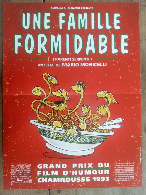 Formidable 22 AFFICHE UNE FAMILLE FORMIDABLE Mario MONICELLI Serpent Spaghettis ...
