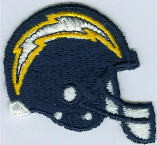 Lot 10 San Diego Chargers 2-1/2 inch Embroidered Helmet Iron-On Patch Applique