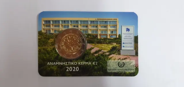 Coincard  mit 2 Euro Gedenkmünze Zypern 2020 BU