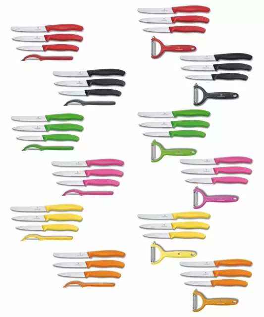 VICTORINOX Küchenset 4tlg. Gemüsemesser Tomatenmesser Messer Schäler div Farben