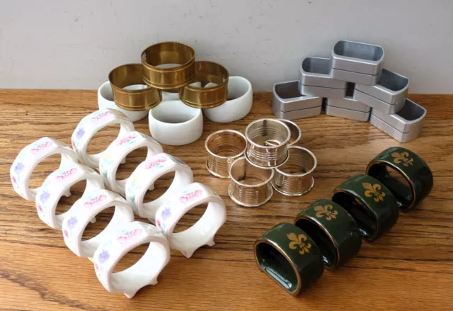 Serviette Napkin Rings Holders Job Lot FREE UK POSTAGE