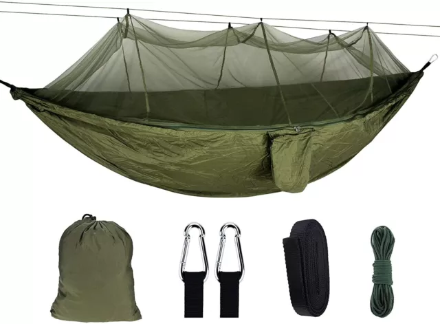 Camping Hammock Mosquito Net Tent Hanging Sleeping Bed Backpacking Lightweight