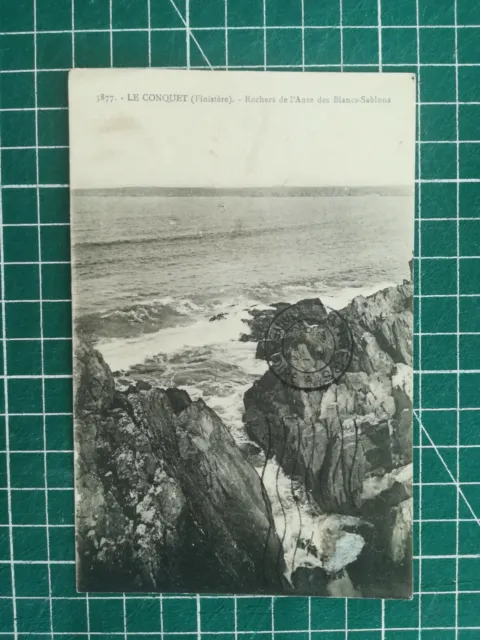 060 CPA Antique - The Conquet - Rocks Of Cove Of White Sablons Circa 1910