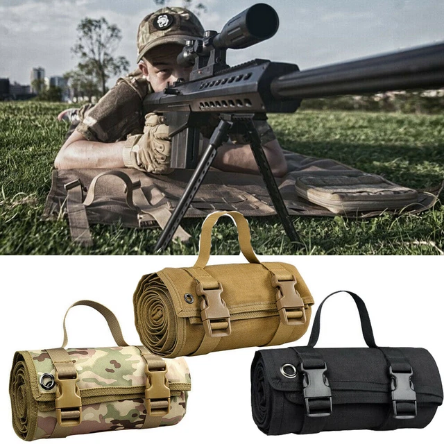 TACTICAL SHOOTING RANGE Mat Training Molle Roll Up Hunting Gun Pad ...