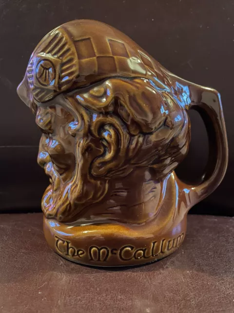 The McCallum’s Scotch Whisky Water Advertising Character Figure Toby Jug Bar Pub