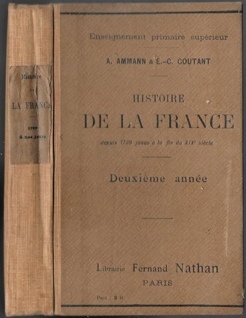 Histoire Naturelle. Première Année. Enseignement Primaire Supérieur des