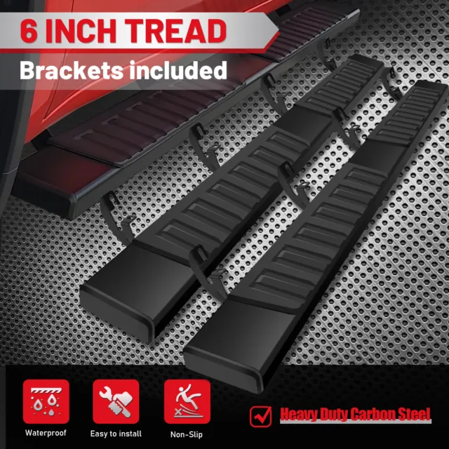 For 2015-2024 Colorado/GMC Canyon Crew Cab 6" Running Board Side Step Nerf Bar