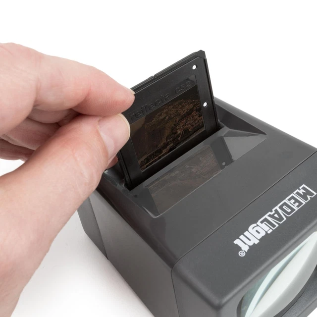 Visor de diapositivas SV-2 LED 2x aumento portátil diapositiva batería visor de mesa
