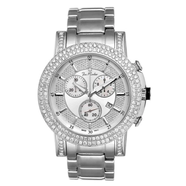 Joe Rodeo Diamond Men's Watch - TROOPER silver 6 ctw