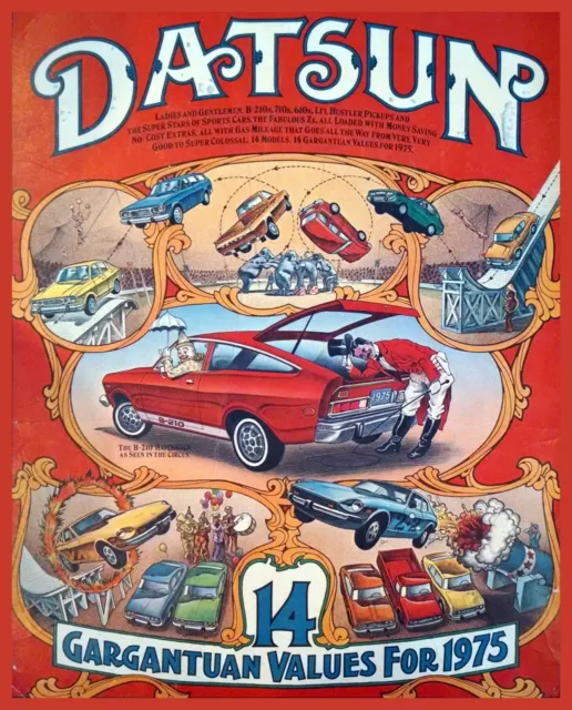 Decoration Poster.Home room art.Interior design.Datsun vintage car.Models.7442