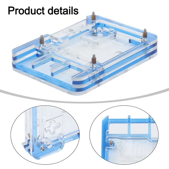 Reaspberry Pi Case 5 LAYER ACRYLIC Case for Raspberry Pi 5 Designed for Active Cooling Fan ...