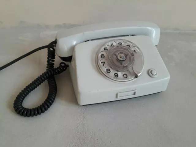 Téléphone Vintage disque rotatif Bulgarie Original