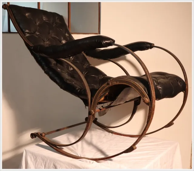 Pure steel rocking chair R.W. 1850 Winfield & Co. Rocking Chair Peter Cooper 3