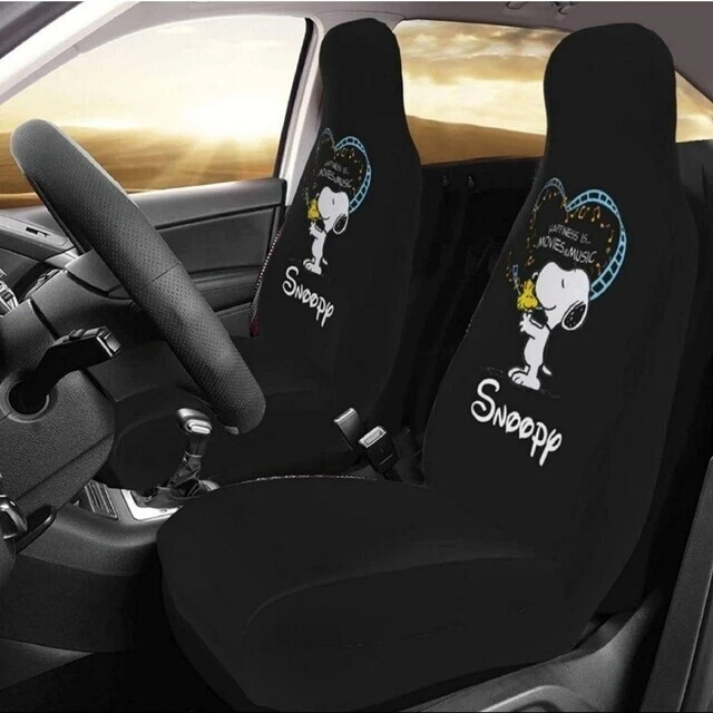 Car Seat Cover Snoopy For Front Seats
