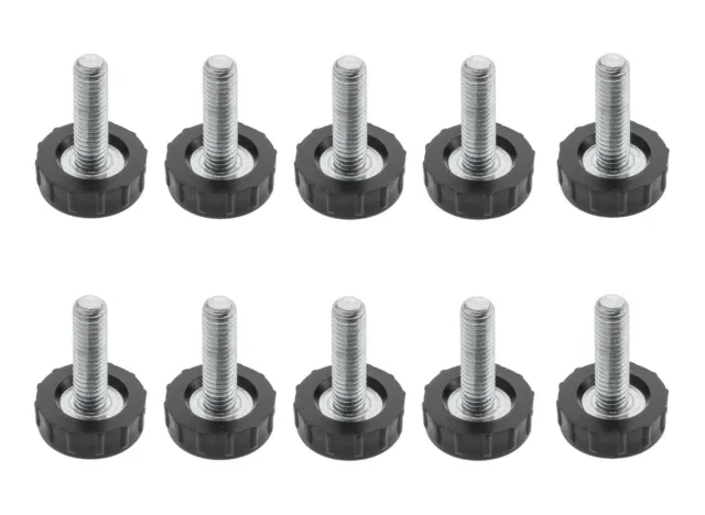 Adjustable Leveler Leveling Feet Furniture Table Cabinet Leg Screws M 6 x 19 mm