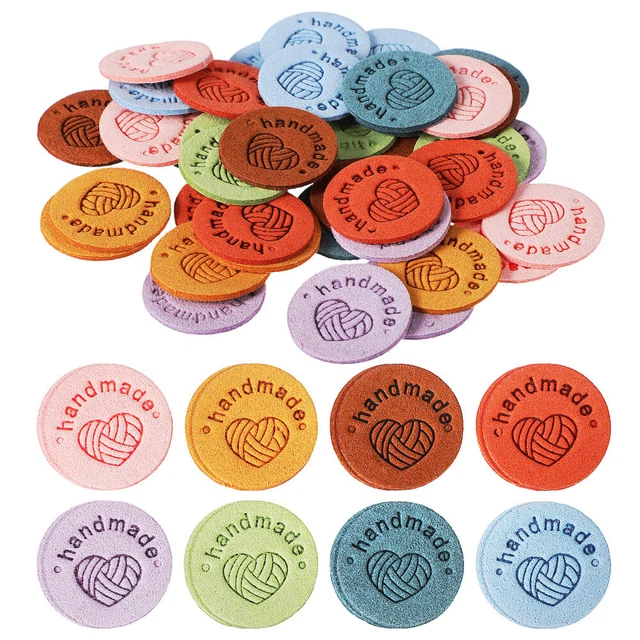 40 Pcs Handmade Labels Fabric Sewing Tags Craft Tags Sewing Knitting Diy