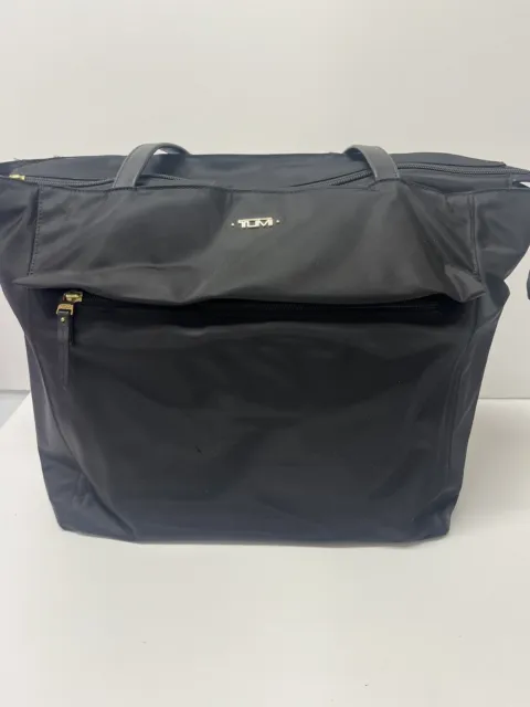 Tumi Voyageur Carryall Bag Tote Purse Black Used Condition