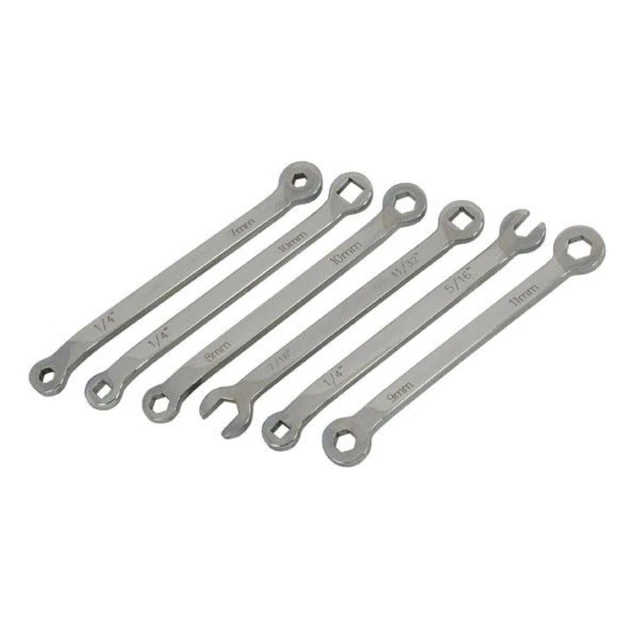 6 Pièce Frein Clé Outil Set - Carré Et Hex - Métrique Et Imperial
