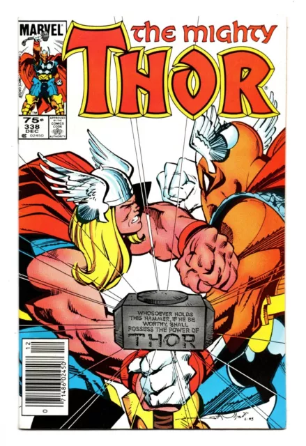 Mighty Thor #338 (1983) Walt Simonson | Thor #126 Homage | 2Nd App Beta Ray Bill