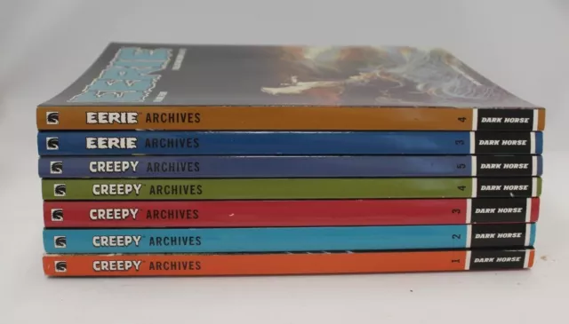 CREEPY ARCHIVES 1 - 5 + EERIE ARCHIVES 3 - 4 tpb Graphic Novels DARK HORSE - SB3