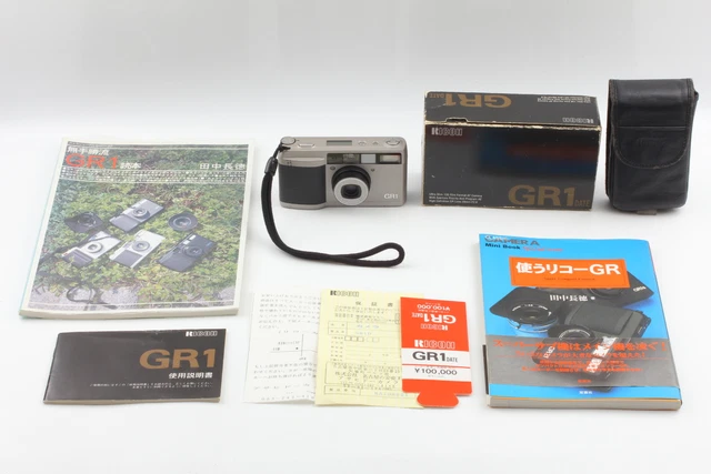 LCD Works‼【Near MINT Box】Ricoh GR1 Silver Point & Shoot Film Camera From JAPAN