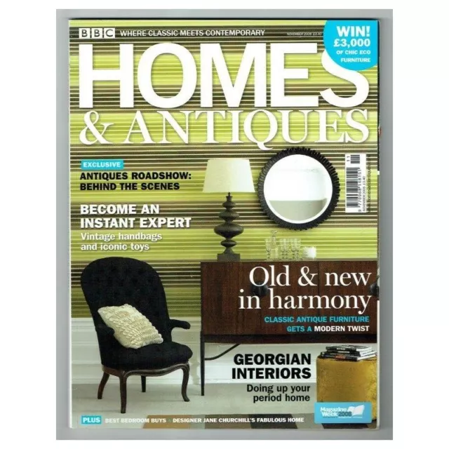 Homes & Antiques Magazine November 2008 mbox432 Old & New In Harmony
