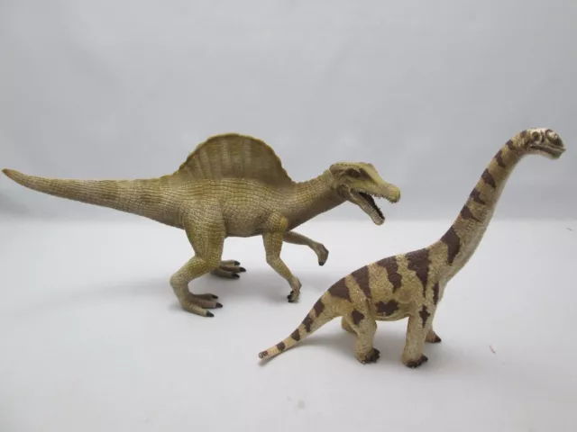 Schleich 2002 Dinosaur Brachiosaurus 145030 and 2011 Spinosaurus D-73527 VG