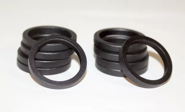 1 1/8" Aluminium Spacer 5 mm 10 Stück schwarz