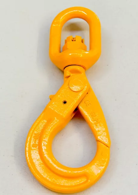 2X 10mm 3.15ton Self Locking Swivel Hook Lifting Safety Rigging Towing Winch G80