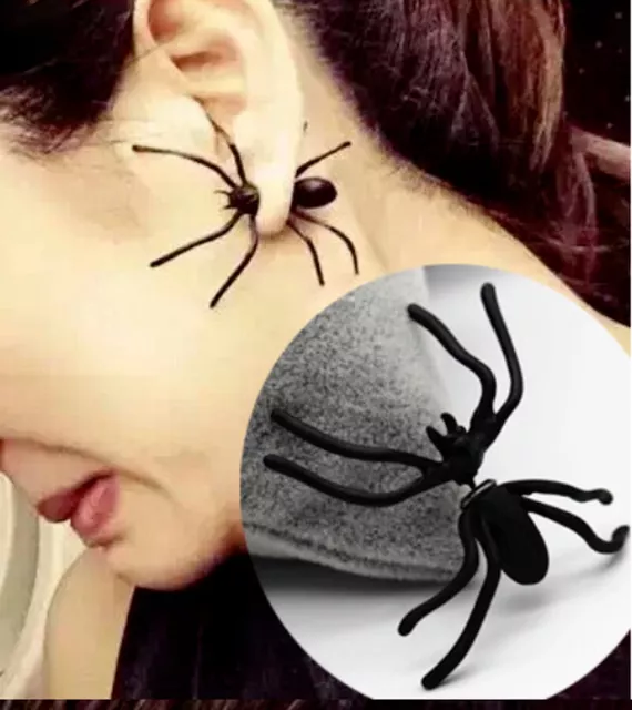 Cartoon Funny Spider Man Earring Simulation 3D Personality Ear Stud Jewelry Gift
