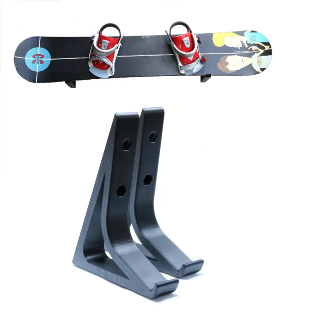 Support Mural Pour Skateboard - 2 Pièces En Acrylique - Pour Longboard, Penny Board, Skis - Installation Facile