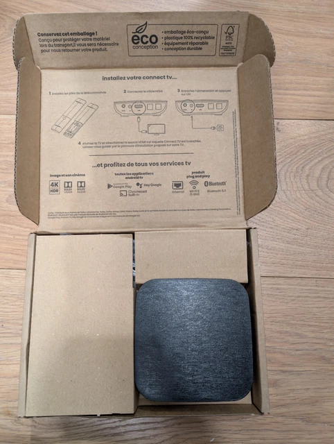 Box SFR NB6V Avec Alimentation, Câble Ethernet Et Branchement Fibre - Ouverte Mais Jamais Utilisée