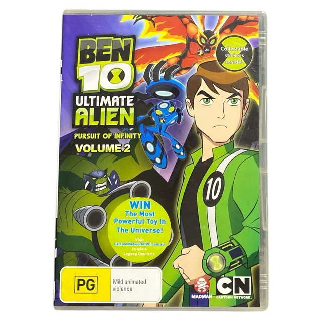 BEN 10 ULTIMATE Alien DVD Volume 2 Pursuit of Infinity PG Region 4 Kids ...