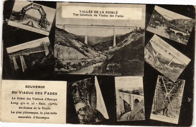 CPA Vallée de la SIOULE - Vue générale du Viaduc des FADES (222121)