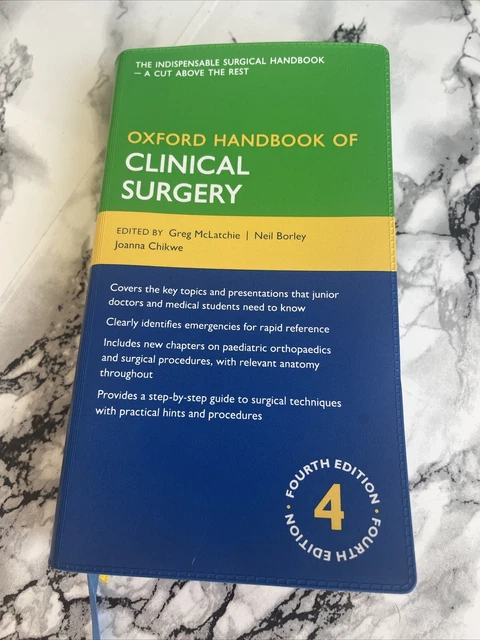 Oxford Handbook of Clinical Surgery 4/e Flexicover Oxford Medical Handbook VGC