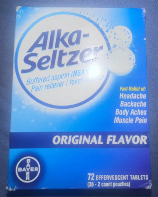 Alka-Seltzer Original Effervescent Tablets - Fast Relief of Heartburn, Upset ...