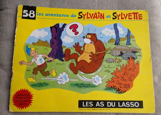 BD  SYLVAIN et SYLVETTE n°58 LES AS DU LASSO  1973