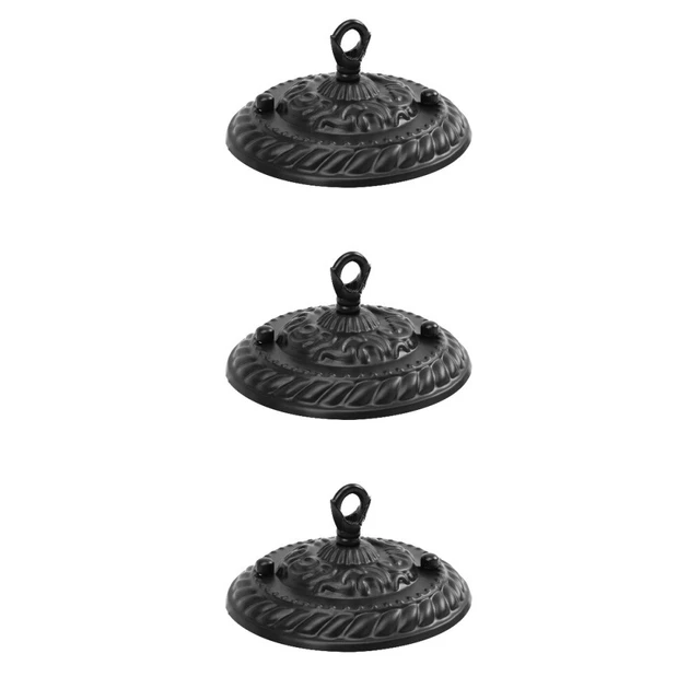Set 3 Chandelier Shade Hook Ceiling Light Fixture Canopy Plug Pendant Lamps