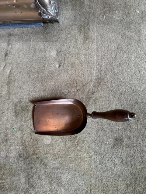 Antique/vintage copper coal shovel/scuttle