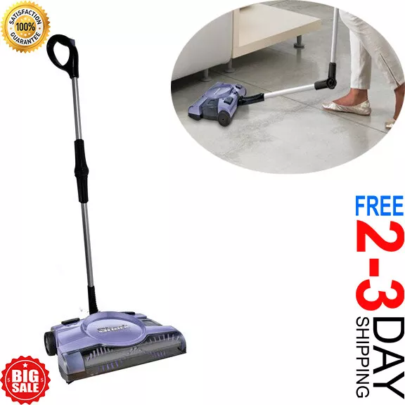 US Swivel Rechargeable Floor Carpet Sweeper 12" Cordless Stick Vacuum Cleaner