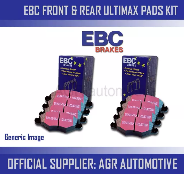 Ebc Front + Rear Pads Kit For Mercedes-Benz C-Class (W202) C180 Saloon 1996-00