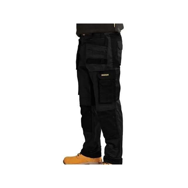 Stanley Omaha pantaloni slim fit nero/grigio 36S