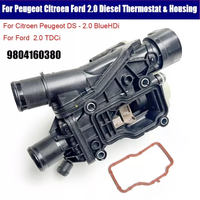 Thermostat Thermostatgehäuse - 9804160380 Für CITROEN 2.0 BlueHDi C4 C5 308 508