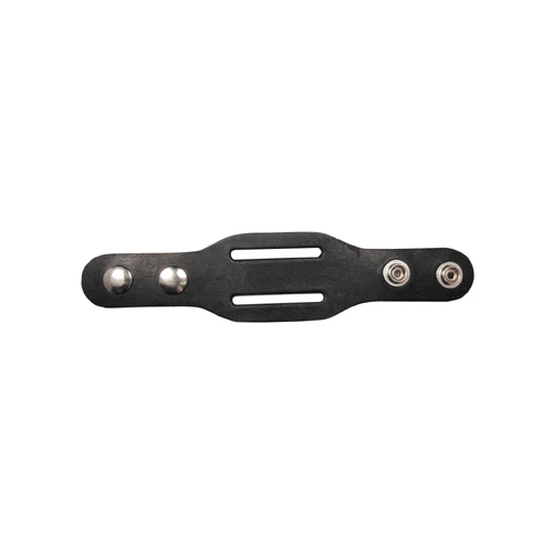 Boston Leather Belt Keepers. Dbl Slotted Finish: Plain
