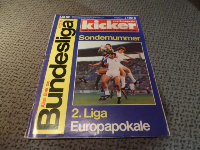 Kicker Sondernummer Heft Bundesliga 1977/1978 Fußball Sportmagazin