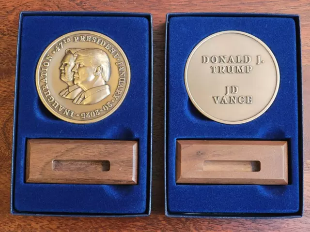 🌟 2025 PRESIDENT Donald J. Trump OFFICIAL INAUGURAL Large Bronze Medal