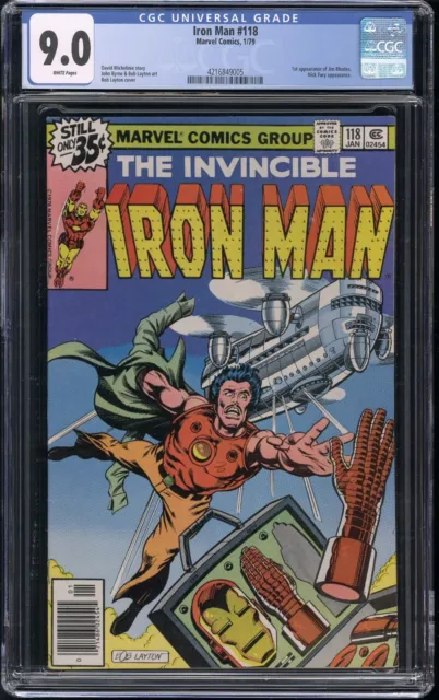Invincible Iron Man #118 CGC 9.0 VF/NM Key 1st James Rhodes 1979 Marvel Comics